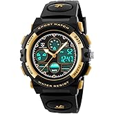 Bomieux Kids Watch for Boys and Girls Ages 5-15, Analog Digital Waterproof with Alarm Clock Stopwatch, Birthday and Christmas Gifts