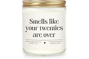 Niyewsor 30th Birthday Gifts for Women Men, Thirty Birthday Candle, 1995 30th Birthday Decorations for Her Him, 30 Year Old Bday Gifts for Friend, Sister, Wife, Husband, Handmade, 7oz