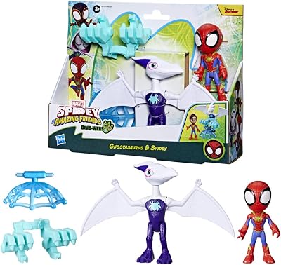 Spidey and His Amazing Friends Ghostasaurus & Spidey Super Hero 2-Pack Hasbro