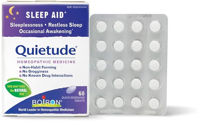 Amazon Com Boiron Quietude Homeopathic Medicine Sleep Aid 60 Count Health Personal Care