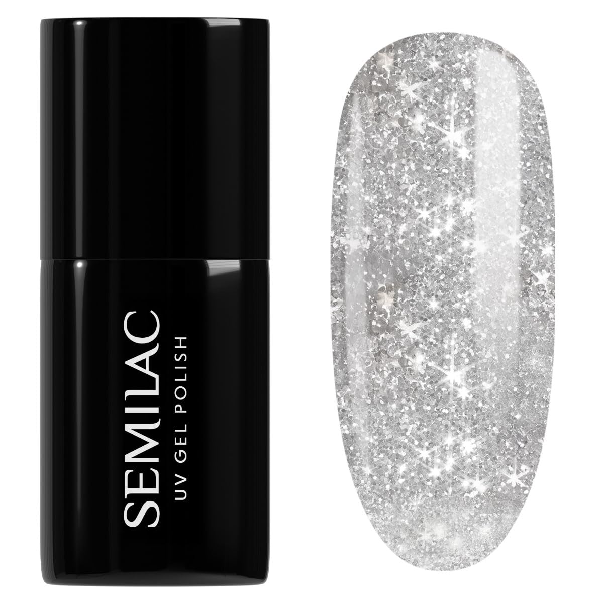 SEMILAC Gel Nail Polish 144 Diamond Ring - Full Coverage Gel Polish - Soak Off Easy To Use LED/UV Nail Lamp - Long Lasting Manicure and Pedicure up to 3 weeks