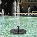 lailme Solar Fountain,Solar Powered Fountain Pump for Bird Bath, New Model Solar Water Fountain Pump 9V 2.4W with Battery Back,4 Different Spray Pattern Heads for Pool, Garden, Pond, Fish