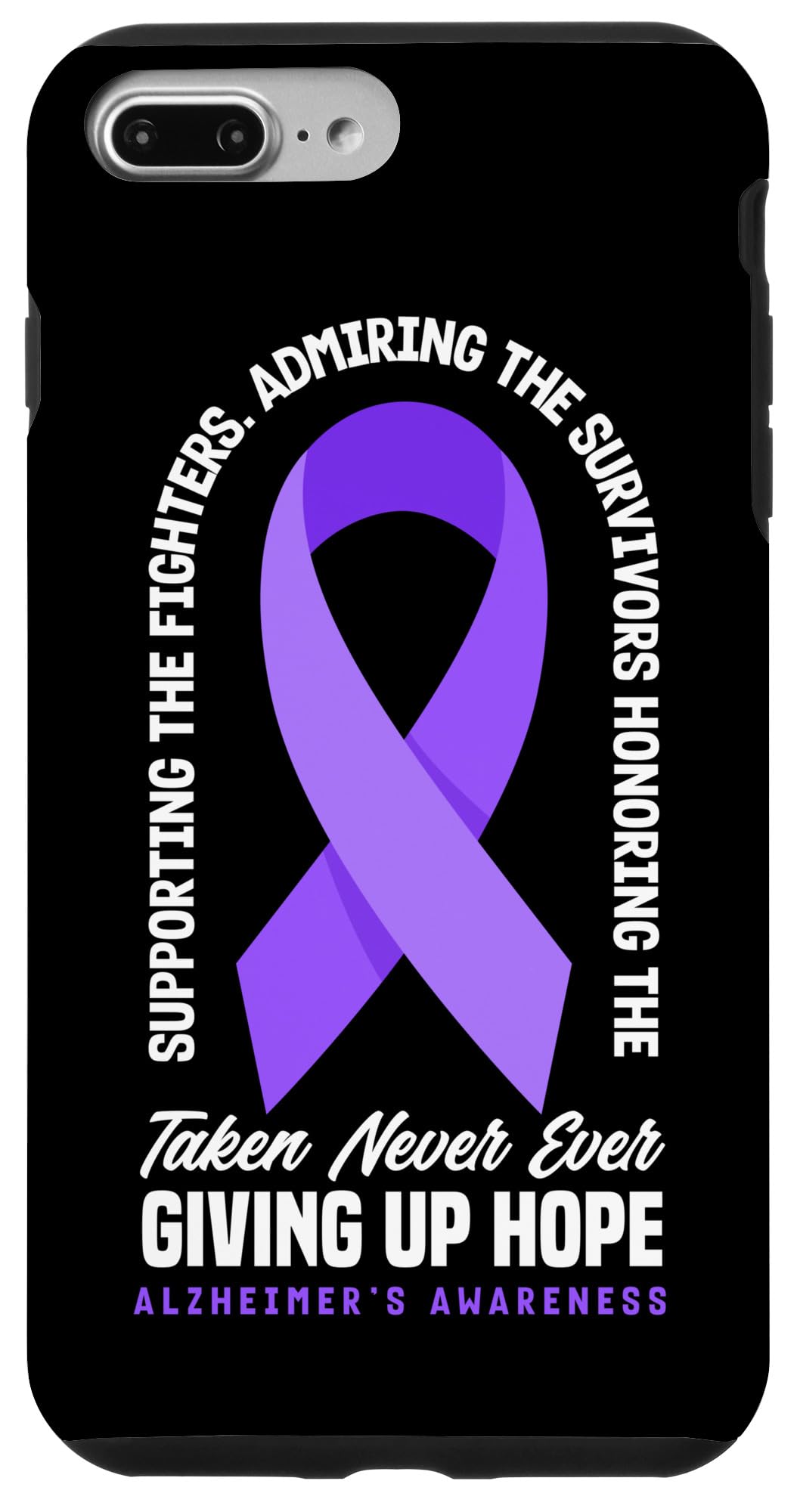 iPhone 7 Plus/8 Plus Support ALZ Alzheimer's Awareness Case