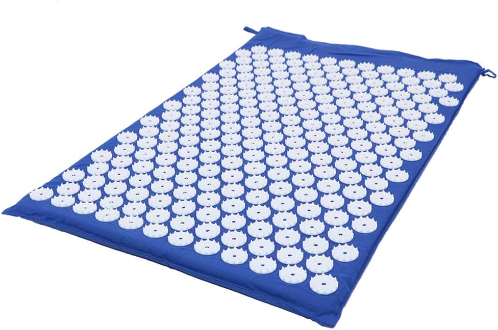 YKXLM Acupressure Yoga Mat Non Slip with Acupressure Pillow and Storage Bag for Back and Neck Pain Relief and Muscle Relaxation Massage