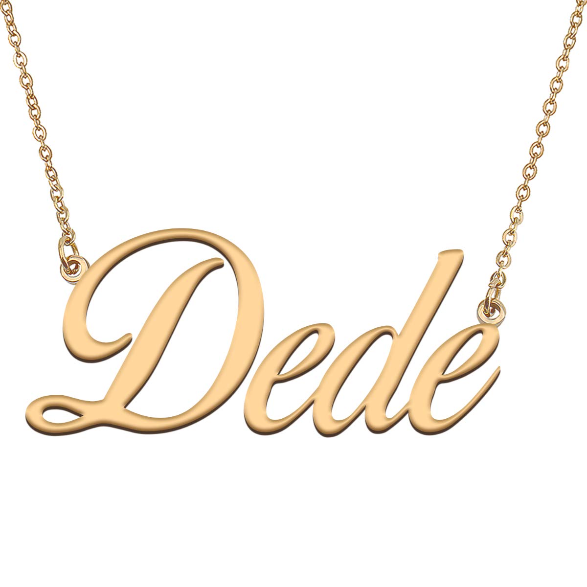 HUAN XUN Customized Custom Simple Any Name Necklace