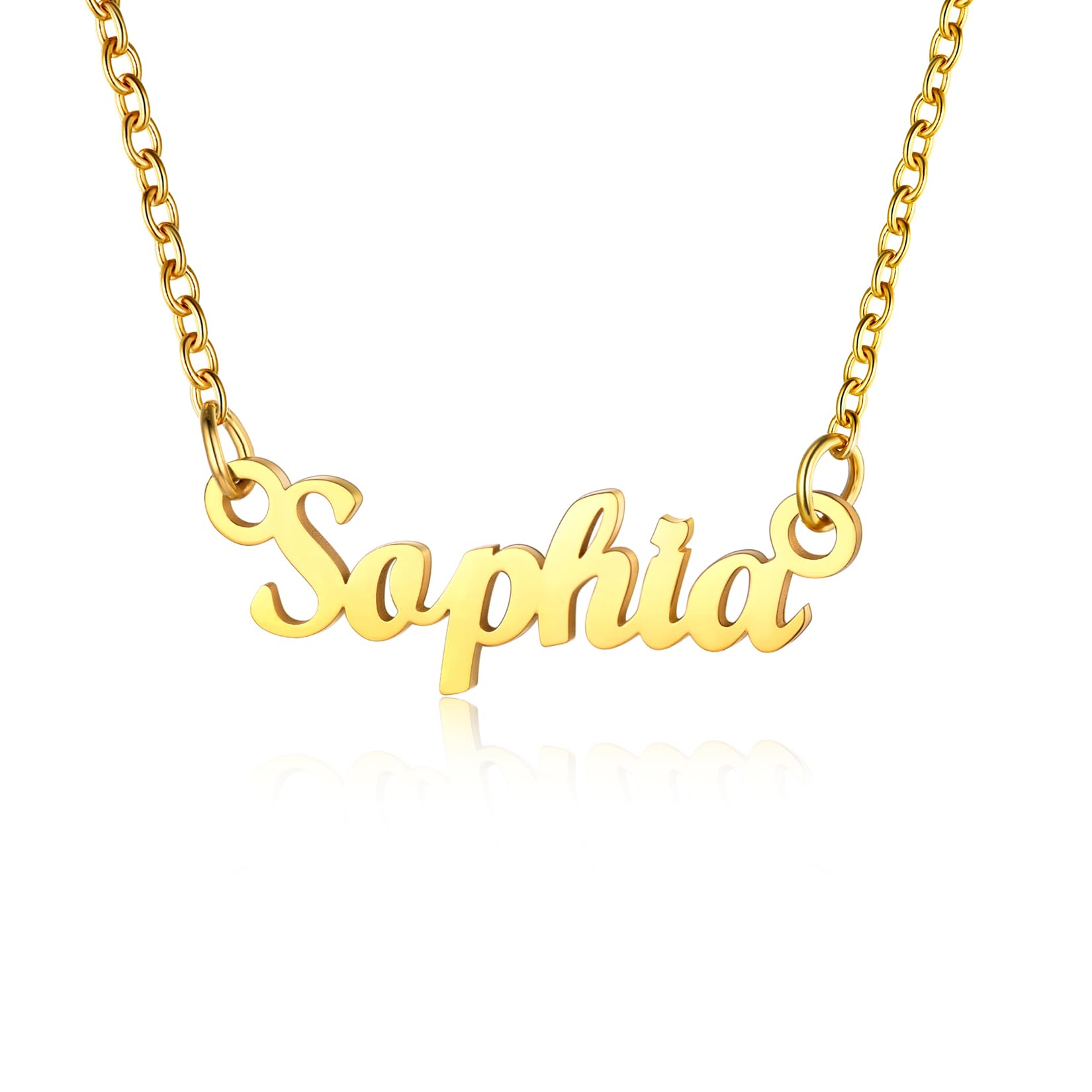 U7 Jewellery Pendant Name Gold Plated Sophia Womens Necklace — image 1