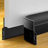 OXRQ Door Draft Stopper, Door Sweep for Bottom of Door, Weather Stripping Door Seal Gap Filler Bottom Blocker Soundproofing Cold Air Insulation Save Energy Install Quickly Easily (Black, 39&lsquo;&rsquo;)