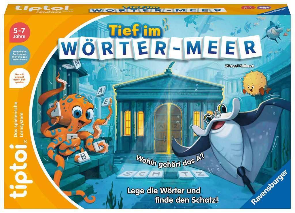 Ravensburger tiptoi 00103 Deep in the Sea of Words, Game for Children from 5-7 Years, for 1-4 Players