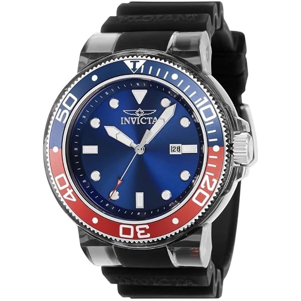 Invicta Pro Diver 46089 Orologio Uomo - Cassa 45mm Acciaio, Movimento Quarzo, Quadrante Nero, Impermeabile 5 ATM, Garanzia 2 Anni