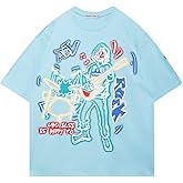 Aelfric Eden Graphic Tees Men Y2k Oversized T Shirts Women Hip Hop Character Vintage Tees Unisex Summer Tops