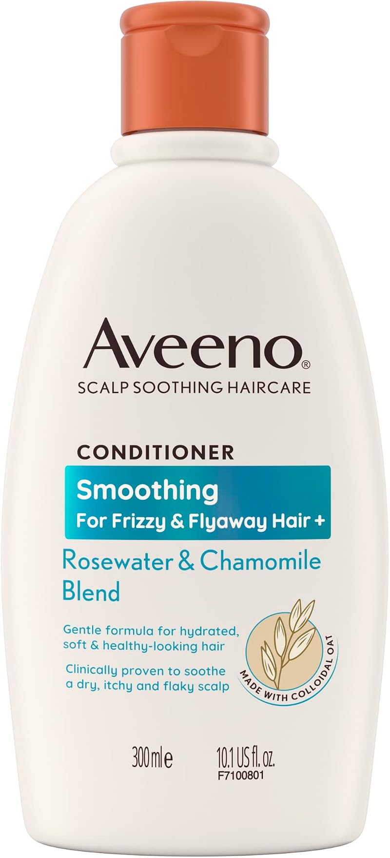 Aveeno Rose Water Chamomile Smoothing Conditioner 300ml Frizz Control