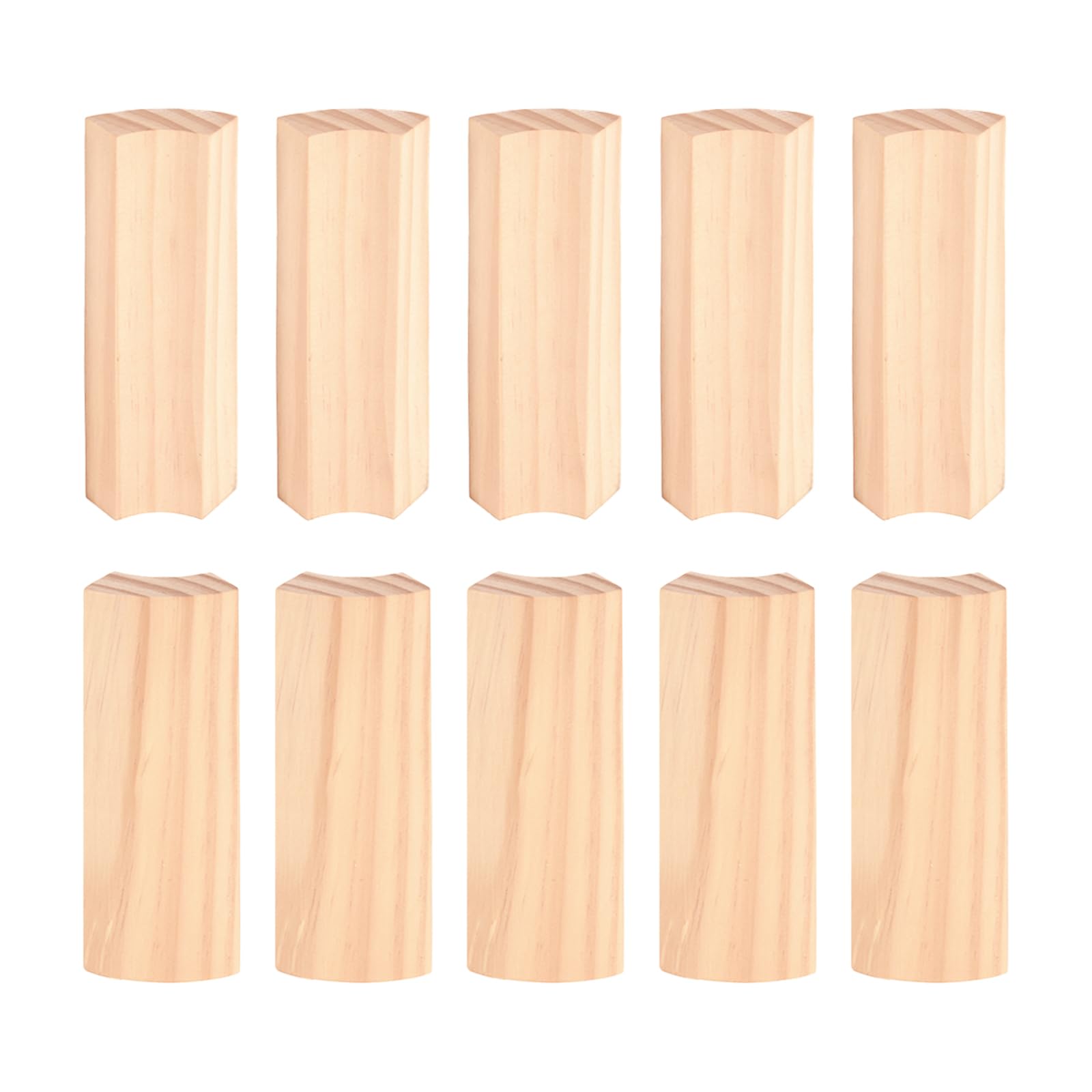 Photo 1 of 10 Pcs Rounded Bullnose Corner Trim, 5.5" x 3/4" Bullnose Corners, Wood Corner Trim, Baseboard Rounded Outside Baseboard Molding and Trim for Decorative Corner Impact Protection