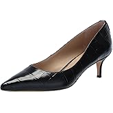 Lauren Ralph Lauren Womens Adrienne Crocodile-Embossed Leather Pumps