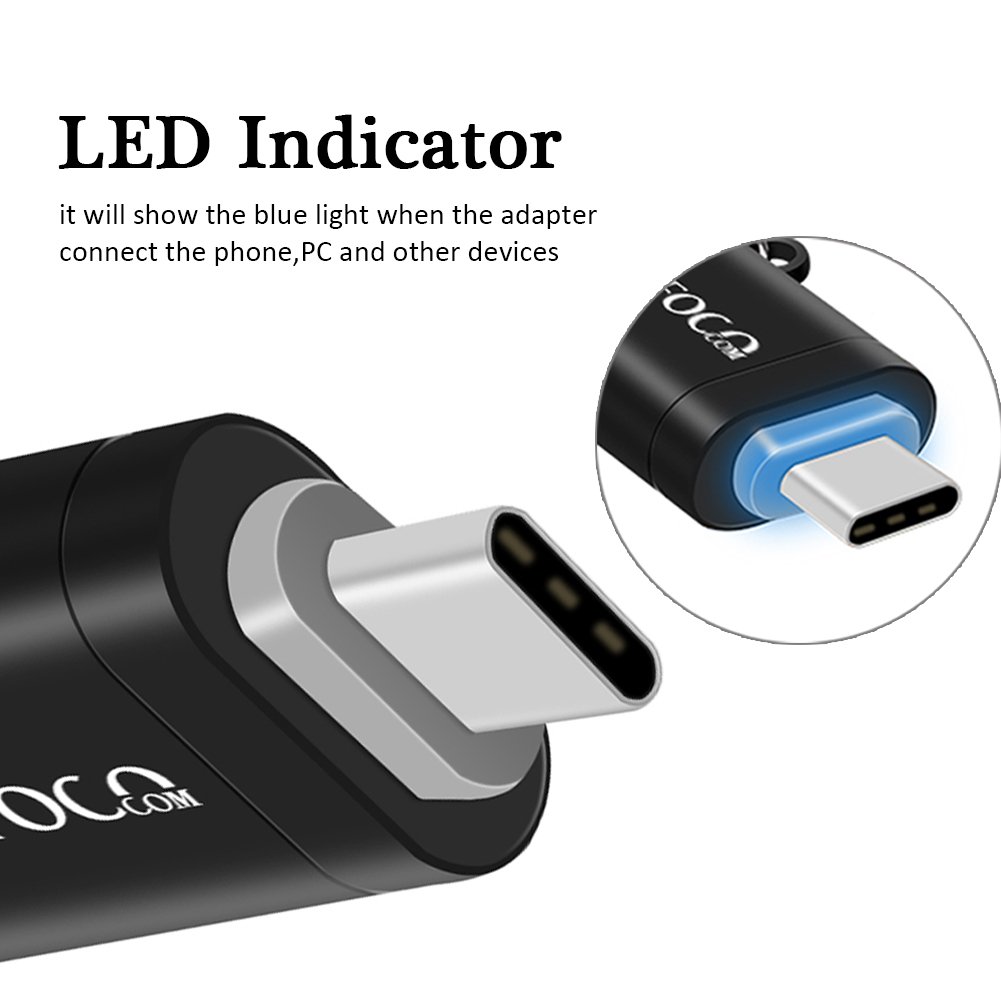 USB C to USB A Adapter 2PCS, USB 3.1 Type C(Thunderbolt 3 Compatible) Port Male Adapter for 2016 MacBook Pro, MacBook 12\