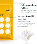 Wisedry 50g Silica Gel Desiccant Sachets 4 Packs Reusable Microwave Reactivate view 6