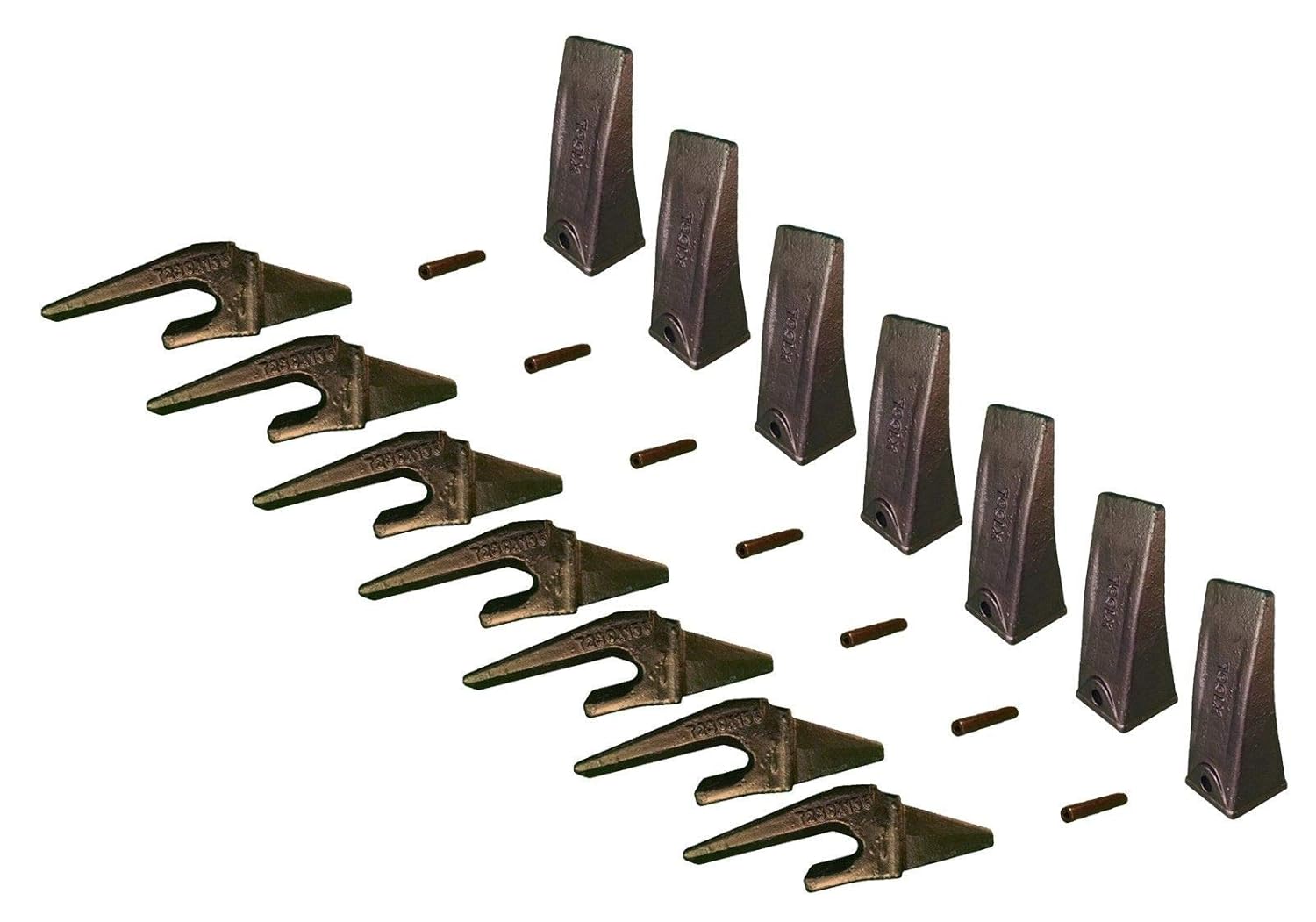 X156L teeth 8 Bottom Leg weldon shanks Mini Excavator Bucket Teeth