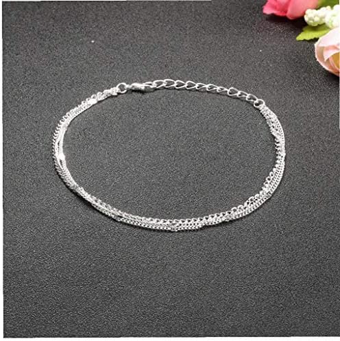 Asien アンクレット シルバー チェーン メンズ レディース シンプル ペア 人気 カップル アンティーク ブレスレット 誕生日 プレゼント 萌え Bqgd8 298円 人気海外一番 100 品質保証 全品送料無料 即日出荷 Sale開催中