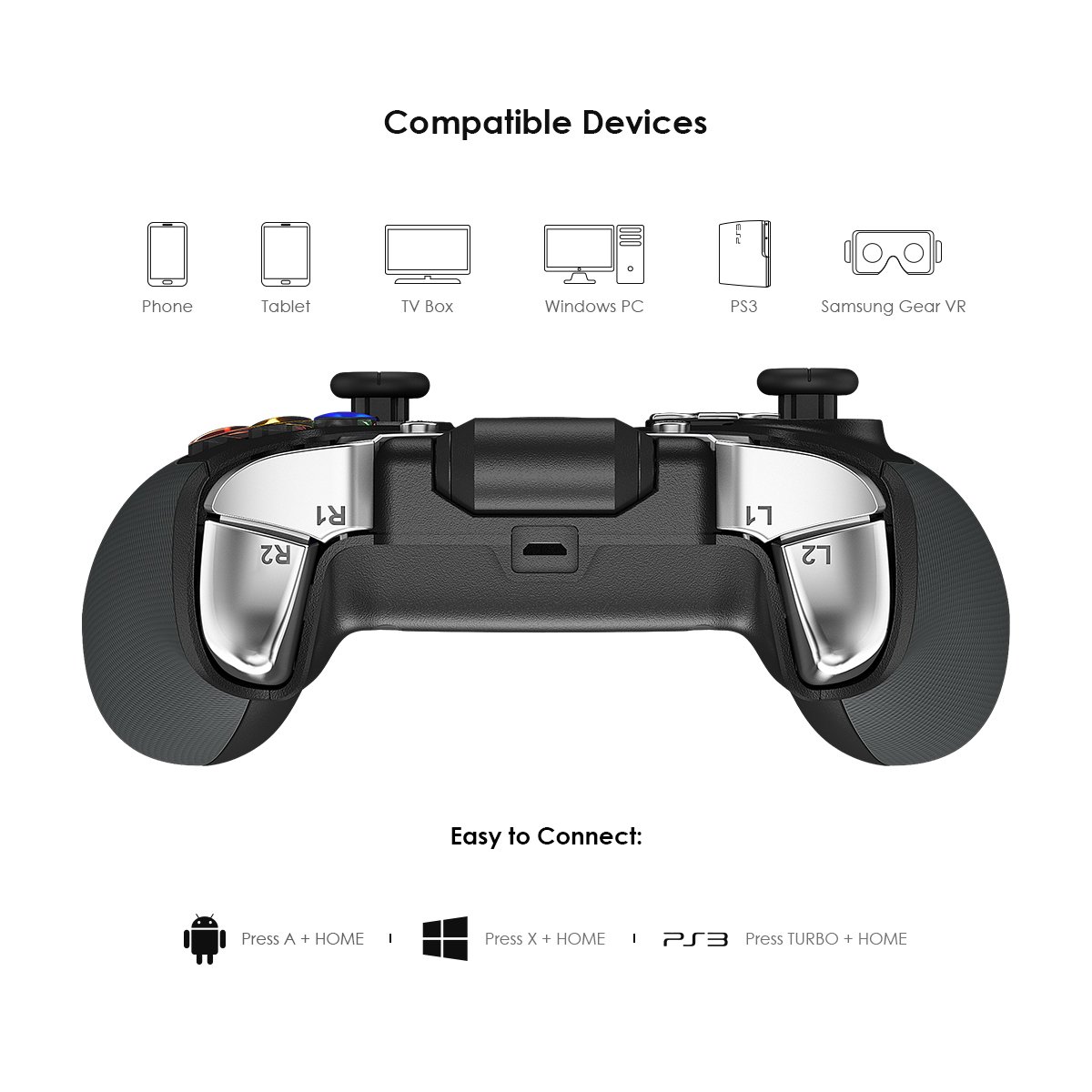 Gamesir G4 Bluetooth Wireless Gaming Controller For Android