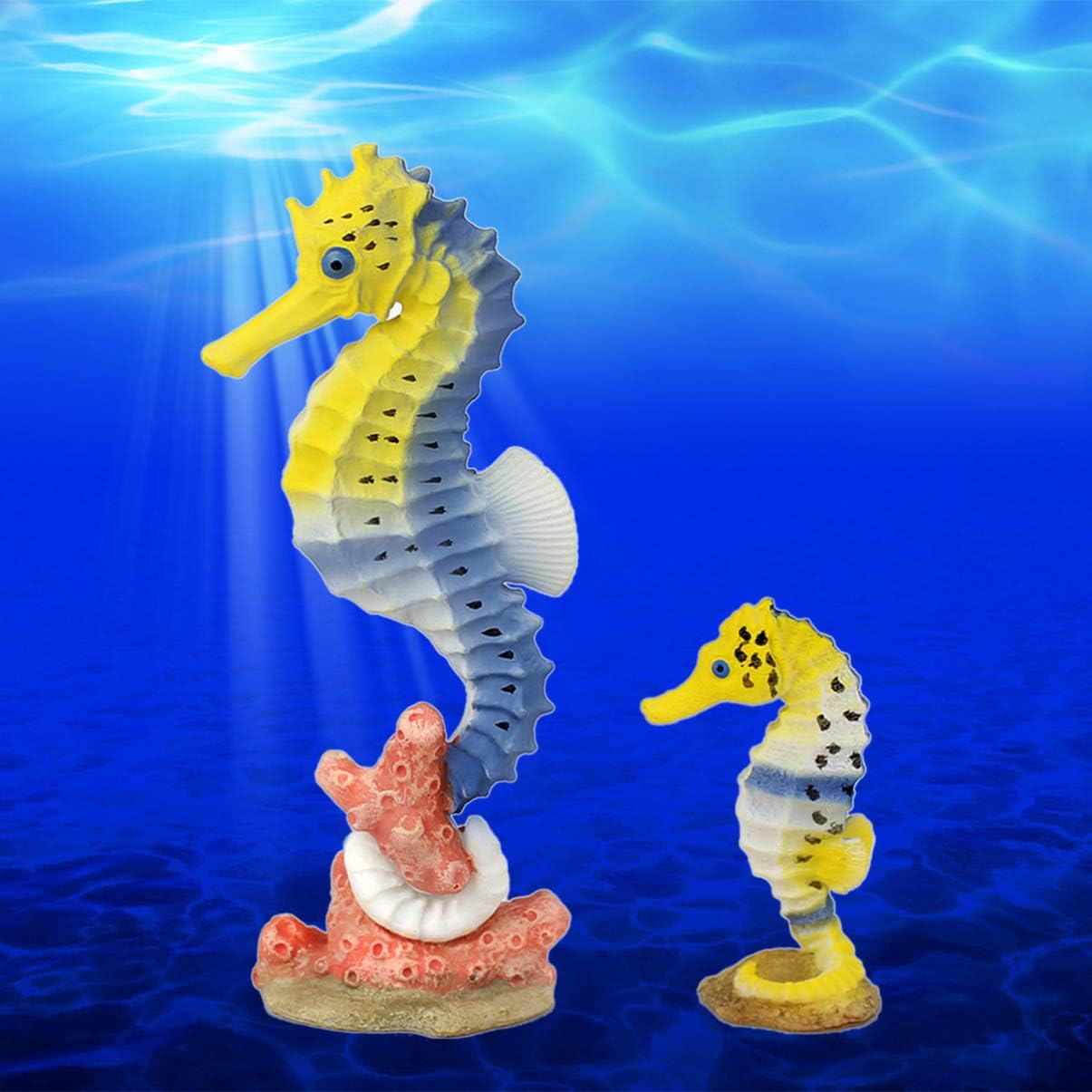 Amazon Nuobesty タツノオトシゴモデルセット動物の水槽の飾り子供教育海の動物のおもちゃ子供子供赤ちゃん水槽水槽2ピース ラジコン ドローン 通販