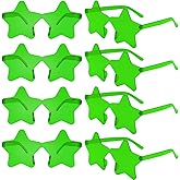 CHRORINE 8/16/24/40 Pairs Rimless Star Shape Sunglasses Transparent Glasses Bulk for Party Decor Favor