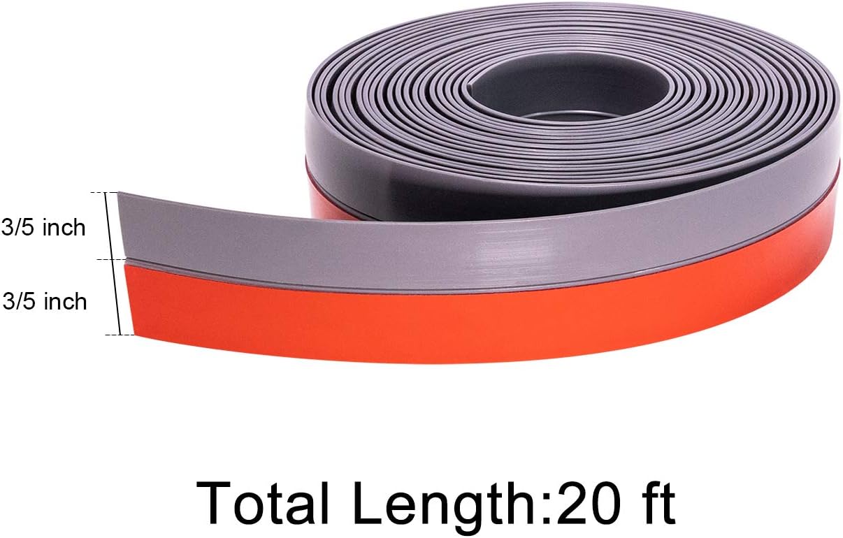 Grey Adhesive Door Seal Strip Gap Seal 2 inch Wide x 20 feet Long