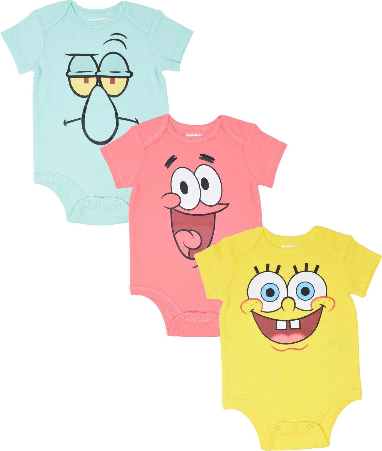 Sqarepants 3 Pack Bodysuits