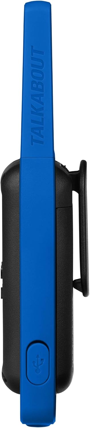 Motorola Talkabout T800 Two-Way Radios, 2 Pack, Black/Blue