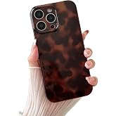 Huahuacase Compatible with for iPhone 12 Pro Case, Tortoise Shell Chic Amber Brown Print Leopard, Classic Soft TPU Protective Shockproof Case for iPhone 12 Pro 6.1 ''Color2