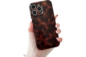 Huahuacase Compatible with for iPhone 15 Pro Case, Tortoise Shell Chic Amber Brown Print Leopard, Classic Soft TPU Protective Shockproof Case for iPhone 15 Pro 6.1 ''Color2