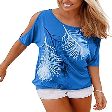 tee shirt plume femme