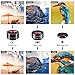 ZPTONE Cell Phone Camera Lens 5 in 1 Clip On Camera Lens Kit 198°Fisheye Lens + 0.63X Wide Angle Lens + 15X Macro Lens + 2X Telephoto Lens + CPL Lens Cell Phone Lens for Most iPhone, Android Phones