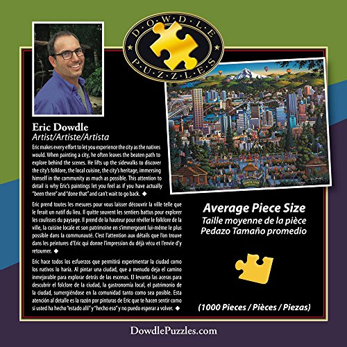 Jigsaw Puzzle - Portland "City of Roses" 1000 Pc By Dowdle Folk Art