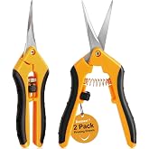 Doimeri 2 Pack 6.5" Pruning Shears, Stainless Steel Blade Gardening Scissor | Sharp blades&amp; comfort grip for fine pruning, plant and bonsai clipping. Great gardening tool and ideal gift for plant lovers.