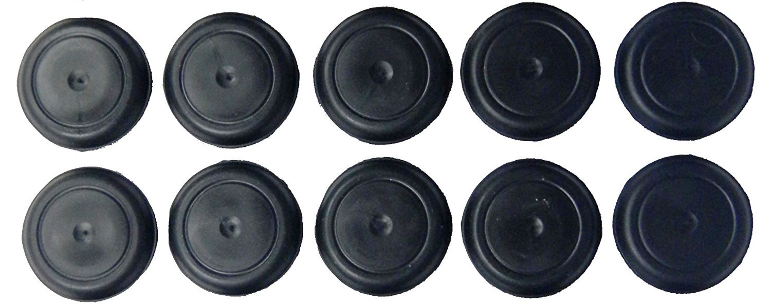 3/4 0.75 inch Black Rubber Plugs for Flush Mount Body and Sheet Metal