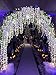 Luyue Wisteria Artificial Flowers 4.6ft Hanging Flowers Garland Vine for Wedding Party Home Decoration in Light Purple
