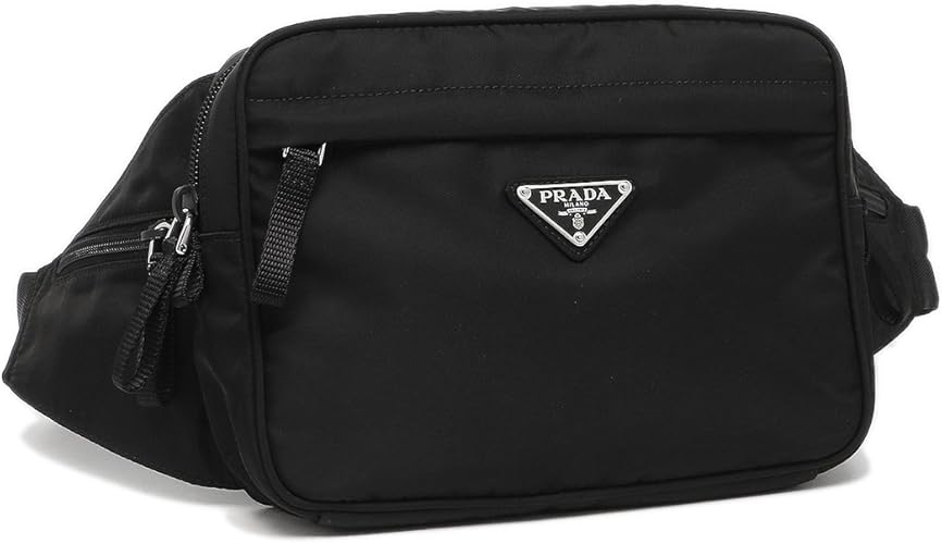 Amazon プラダ バッグ Prada 2vl001 2a6d F0002 メンズ ボディバッグ ウエストポーチ Nero 斜め掛け可 並行輸入品 Prada プラダ ボディバッグ ワンショルダー