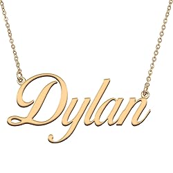 HUAN XUN Customized Custom Simple Any Name Necklace