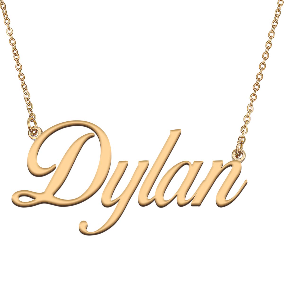 HUAN XUN Customized Custom Simple Any Name Necklace