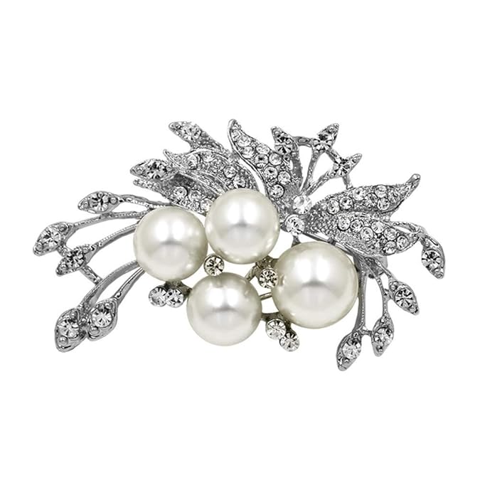 Diamantenperlen und -kristalle Diamante mariposa brosche clasicos para las mujeres in oro/plata color