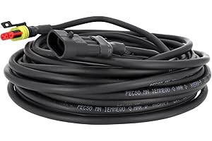 TIMBERA 10m / 33ft Durable Low Voltage Charging Cable for Husqvarna Automower 440, 450X/XH, 520/H, 550/H EPOS, 435X, 535X AWD – Robotic Lawnmower Power Supply Accessory – Extension Cord – 10 Meters