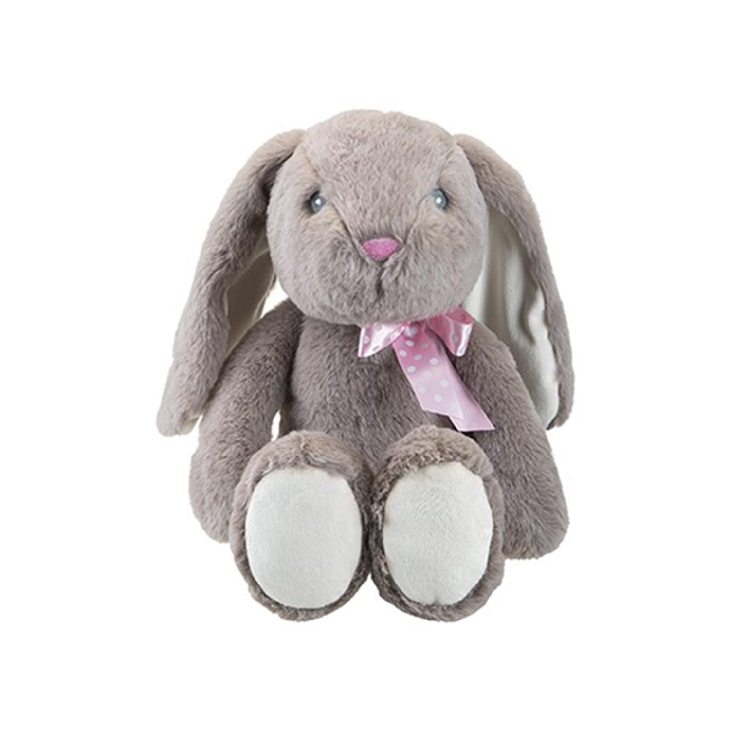 Grey Colored Sitting Floppy Pippin Rabbit - 30cm (46 cm when Standing) - 1 Pc. - Extra Soft, Snuggable & Adorable Toys, Adorable Playtime Companion for Kids & Collector