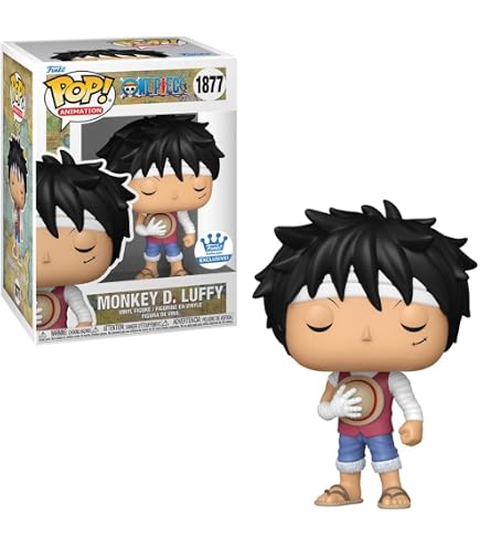 FUNKO Pop! Uma pe a Rides Luffy com o boneco de vinil 