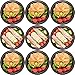 DuraHome - Round Meal Prep Containers with Lids 28oz. Pack of 10 BPA-Free Round Microwaveable Black Plastic Food Storage Container