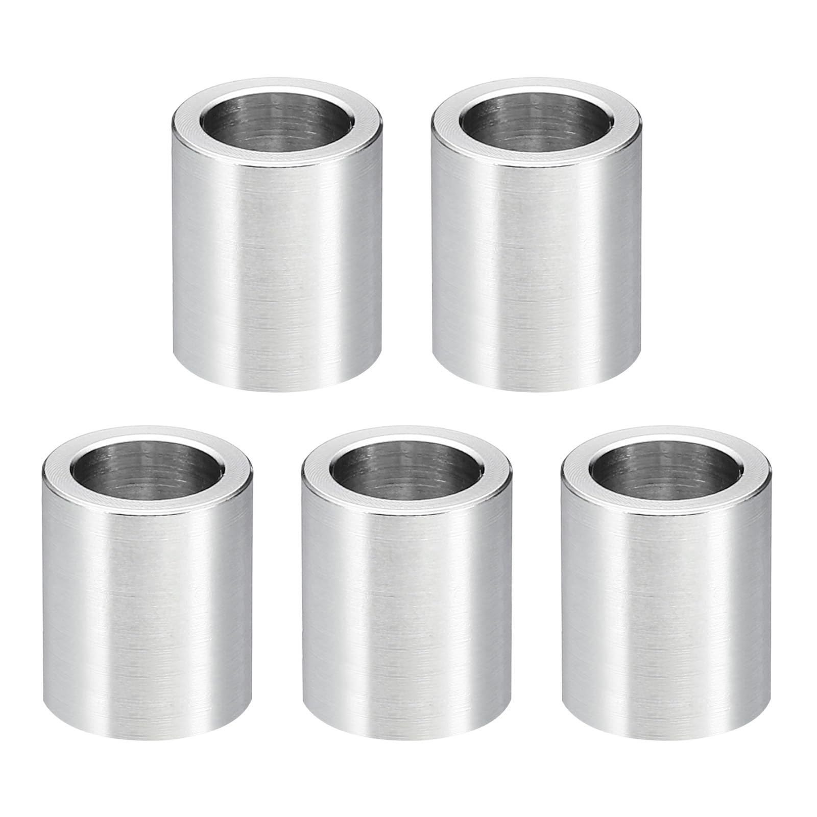 PATIKIL M8 Stainless Steel Spacers, 5Pcs Metal Spacers Stainless Steel 8.2mm ID x 12mm OD x 16mm L Stainless Steel Spacer Screw Standoff for 5/16" or M8 Screw