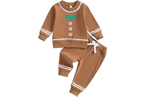 Adobabirl Toddler Baby Halloween Outfit Boy Girl Pumpkin Patch Crew Sweatshirt and Pants Set Halloween Fall Baby Clothes
