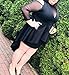 XAKALAKA Women's Plus Size High Low Sexy Mesh Bodycon Mini Night Club Dress Black XXXL