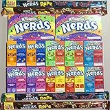 Nerds Variety Sack Bundle Featuring Rainbow Nerds, Nerds Rope, Double Dipped, Wild About Nerds, For The Love Of Nerds & More 16 Count