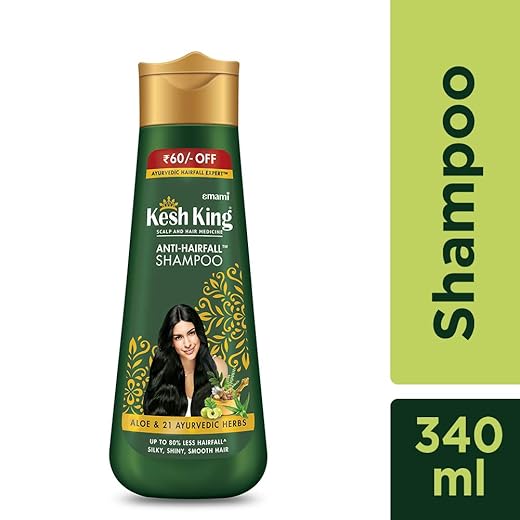 Kesh King Anti Hairfall Shampoo with aloe and 21 herbs, 340ml