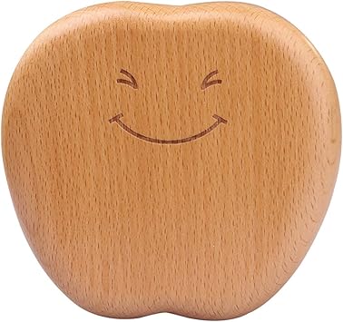 Amazon.com: Caja de dientes para bebé, forma de manzana, caja de madera para guardar dientes, para niños, E: Furniture \u0026 Decor