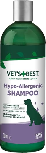 Vet's Best Hypo-Allergenic Dog Shampoo 500ml for Sensitive Skin